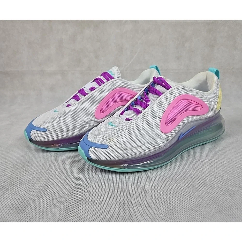 NEW Nike Air Max 720 Shoes Womens 8.5 Aqua Powder Pastel White‎ AR9293-102